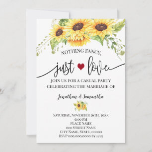 Niets bijzonders, gewoon liefde Zonnebloem Elopeme Save The Date