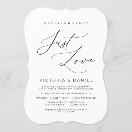 Niets bijzonders, gewoon liefde, zwart, trouwen me kaart