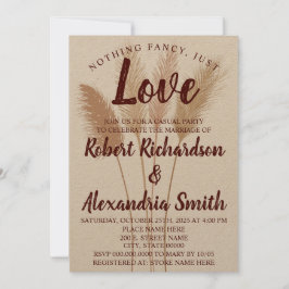 Niets bijzonders, gewoon liefdesvlucht Pampasgras Kaart