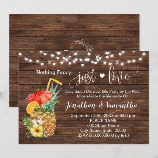 Niets bijzonders, gewoon verliefd. Uitnodiging voo (Voorkant / Achterkant)