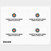 Niets binnen is het waard om voor te sterven rechthoekige sticker (Vel)