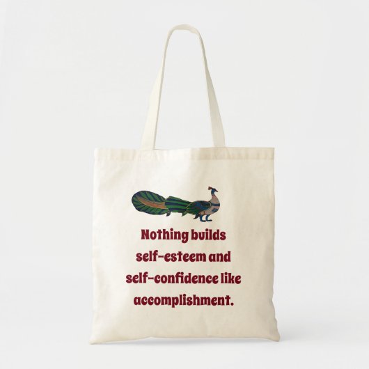 Niets bouwt zelfvertrouwen - Vertrouwensquote Tote Bag (Voorkant)