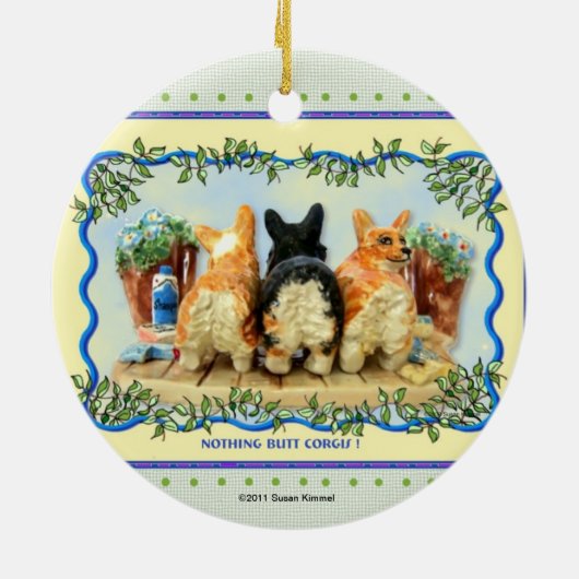 Niets Butt Corgis! Ornament (Achterkant)