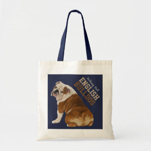 Niets Butt English Bulldog Canvas tas