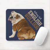 Niets Butt English Bulldog Mousepad Muismat (Met muis)