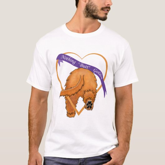 Niets Butt Golden Paars Banner T-shirt (Voorkant)