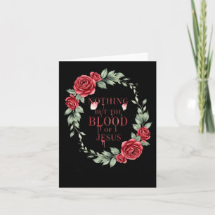 Niets Dan Bloed Jezus Christelijke Bijbelvers Kaart