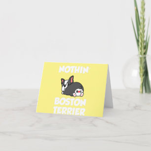 niets dan boston terriër bostie liefhebber vader kaart