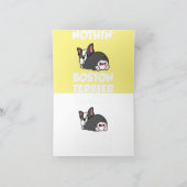 niets dan boston terrier  bostie liefhebber vader  kaart (Binnen)
