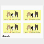 Niets dan Bull Terriers Rechthoekige Sticker (Vel)