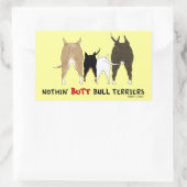 Niets dan Bull Terriers Rechthoekige Sticker (Tas)