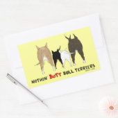 Niets dan Bull Terriers Rechthoekige Sticker (Envelop)