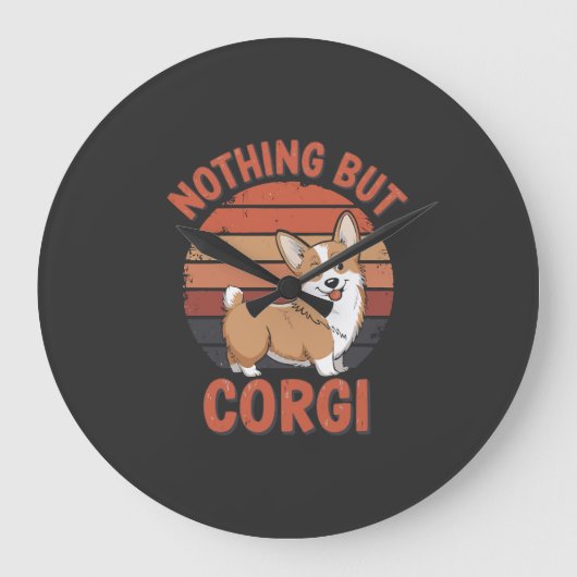Niets Dan Corgi Grote Klok (Voorkant)