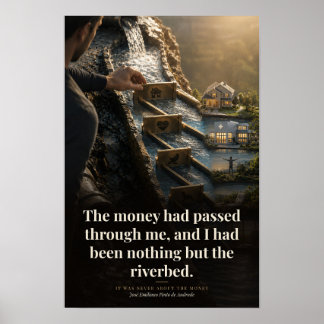 Niets Dan De Rivierbedding Boek Citaat Kunst Poster