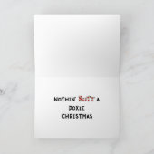 Niets dan een Doxie kerst Feestdagen Kaart (Binnen)