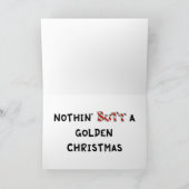 Niets dan een gouden kerst feestdagen kaart (Binnen)