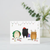 Niets dan een Pommerse kerst Feestdagenkaart (Staand voorkant)