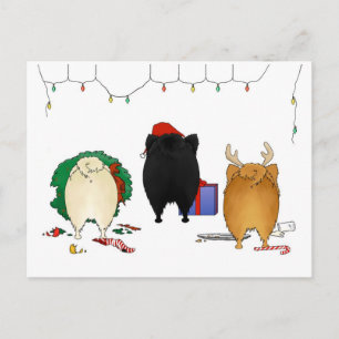 Niets dan een Pommerse kerst Feestdagenkaart