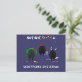 Niets dan een Schipperke Kerstmis Feestdagenkaart (Staand voorkant)