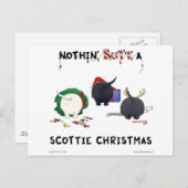 Niets dan een Scottie kerst Feestdagenkaart (Voorkant / Achterkant)
