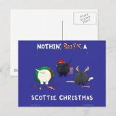 Niets dan een Scottie kerst Feestdagenkaart (Voorkant / Achterkant)