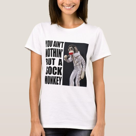 Niets dan een Sock Monkey T-shirt (Voorkant)