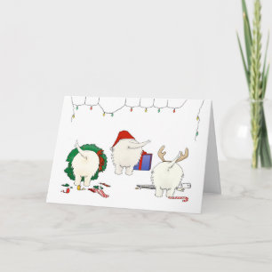 Niets dan een Westie Kerstmis Feestdagen Kaart