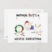 Niets dan een Westie Kerstmis Feestdagenkaart (Voorkant / Achterkant)
