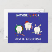 Niets dan een Westie Kerstmis Feestdagenkaart (Voorkant / Achterkant)