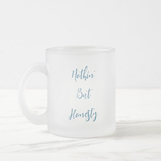 Niets Dan Eerlijkheid Matglas Koffiemok (Links)