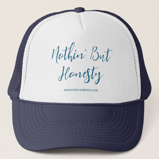 Niets Dan Eerlijkheid Trucker Pet (Voorkant)
