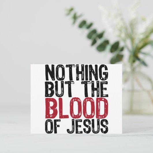 Niets dan het bloed briefkaart (Staand voorkant)