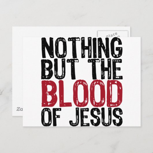 Niets dan het bloed briefkaart (Voorkant / Achterkant)