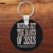 Niets Dan Het Bloed Van Jezus Christelijke Bijbel Sleutelhanger (Voorkant)