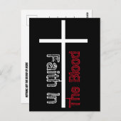 Niets dan het bloed van Jezus Christelijke hymne Briefkaart (Voorkant / Achterkant)