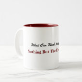 Niets dan het bloed van Jezus Tweekleurige Koffiemok (Voorkant links)