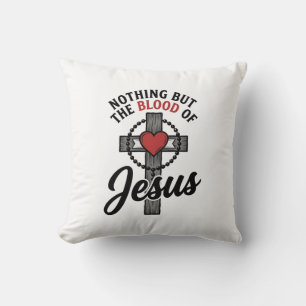 Niets Dan Het Bloed Van Jezus Vintage Kruis Shirt Kussen