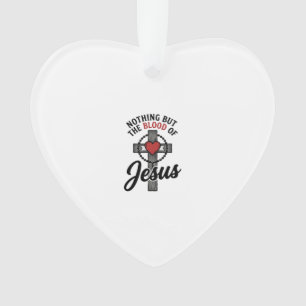 Niets Dan Het Bloed Van Jezus Vintage Kruis Shirt Ornament