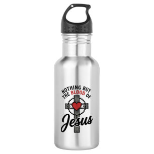 Niets Dan Het Bloed Van Jezus Vintage Kruis Shirt Waterfles