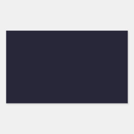 Niets dan kleur - alles zwart - blauw zwart rechthoekige sticker