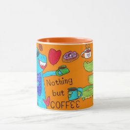 Niets dan koffie - Dragon & Dinosaur Coffee Mok