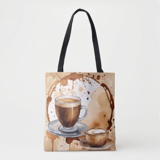 Niets dan koffievlekken tote bag (Voorkant)