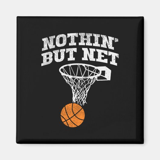 Niets Dan Net Basketbal Coach Speler Bal Bezorger Magneet (Voorkant)