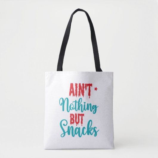 Niets dan snacks tote bag (Voorkant)