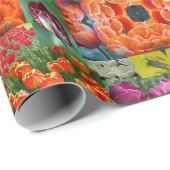 Niets dan tulpen cadeaupapier (Rol Hoek)