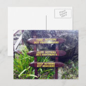 niets dan voetsporen briefkaart (Voorkant / Achterkant)