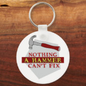 Niets dat een hamer niet kan oplossen sleutelhanger (Voorkant)