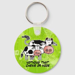 niets dat kauwt of moos sleutelhanger