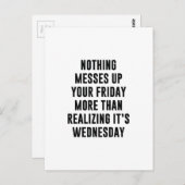 Niets doet je vrijdag opvallen briefkaart (Voorkant / Achterkant)