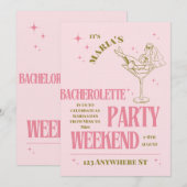 Niets drinken, Vieren & Fonkel – Meidenavakantie Kaart (Voorkant / Achterkant)